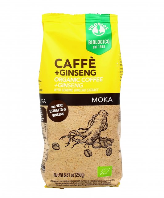 Cafea macinata cu ginseng BIO Probios – 250 g driedfruits.ro/ Cafea & Inlocuitori Cafea & Ciocolata